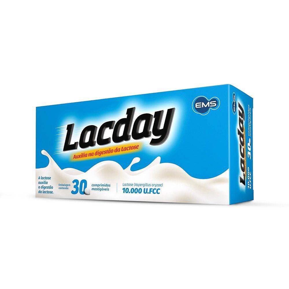 Lacday Enzima Digestiva Lactase 30 Comprimidos - Drogaria Poupa Centro