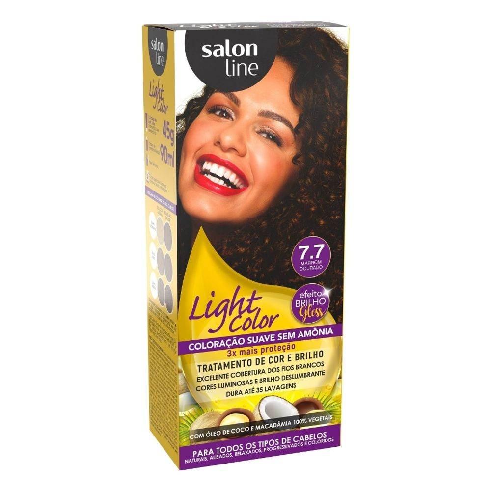 Tint Ligth Color 7.7 - SALON LINE - Drogaria Poupa Centro