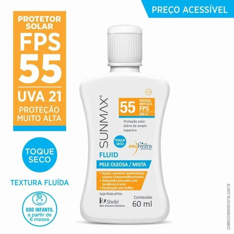 Protetor Solar Sunmax Fluid FPS55 60G