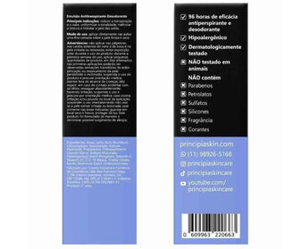 Antitranspirante Desodorante 5% Ácido Lático + 5% Niacinamid Principia 70ml - Drogaria Poupa Centro