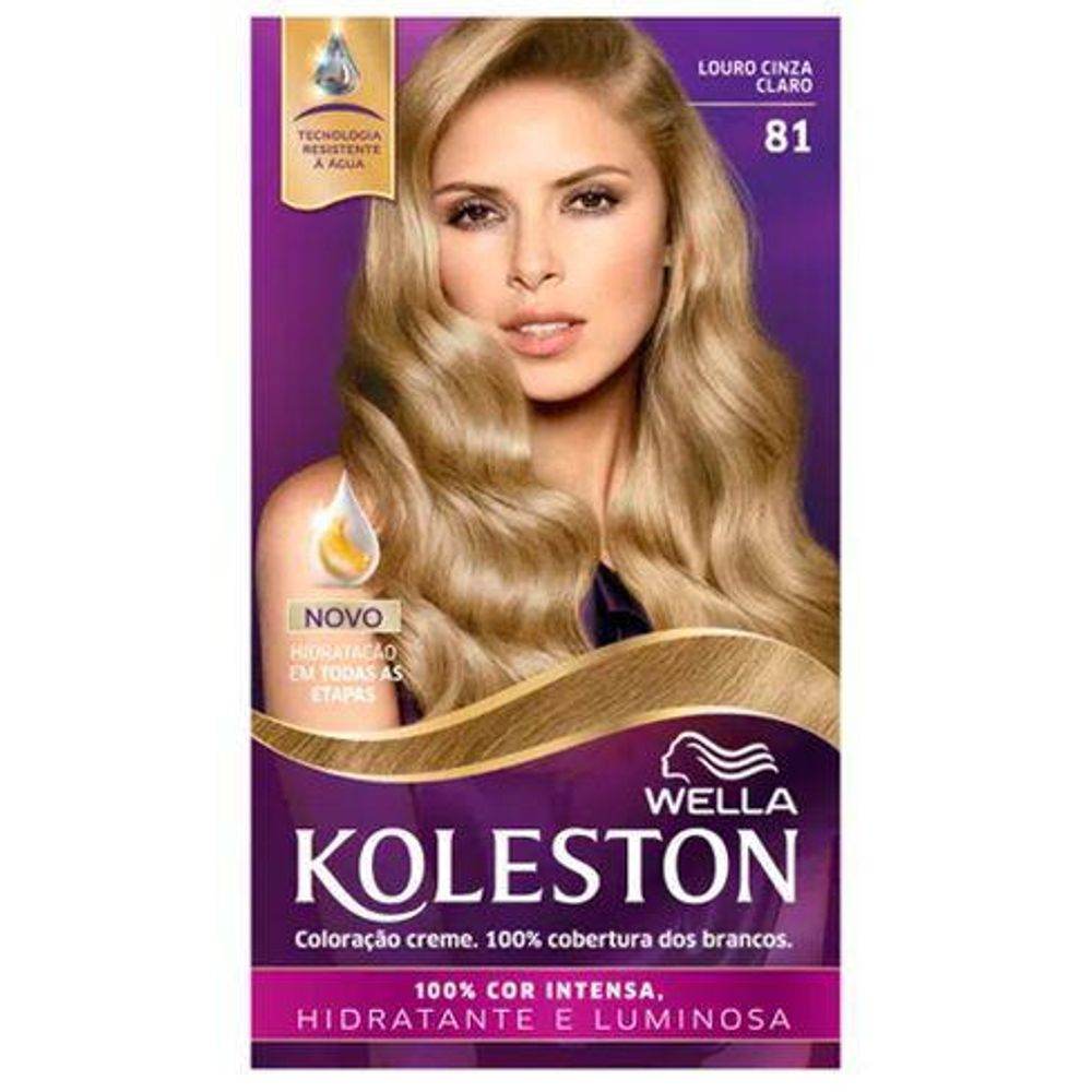 Tintura Koleston Nº81 Louro Cinza Claro - Wella - Drogaria Poupa Centro