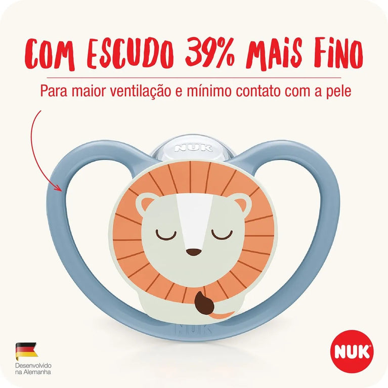 Chupeta Nuk Space Glow 6+ Meses Brilha no Escuro