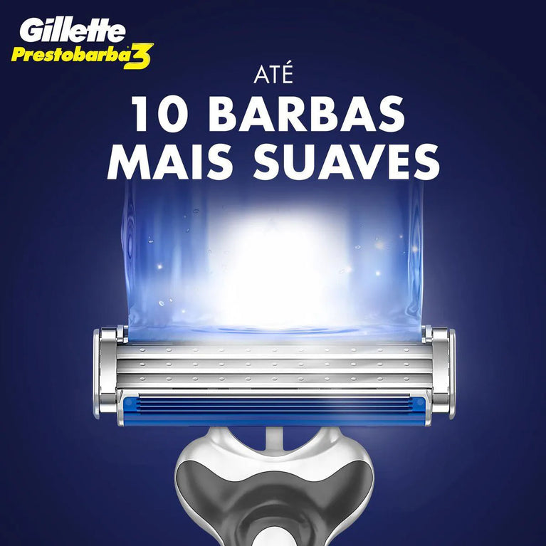 Aparelho de Barbear Gillette Prestobarba 3 Comfortgel 2 unidades