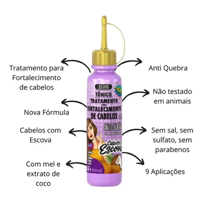 Gota Dourada Tonico 100Ml Antiquebra Mel E Coco - Drogaria Poupa Centro