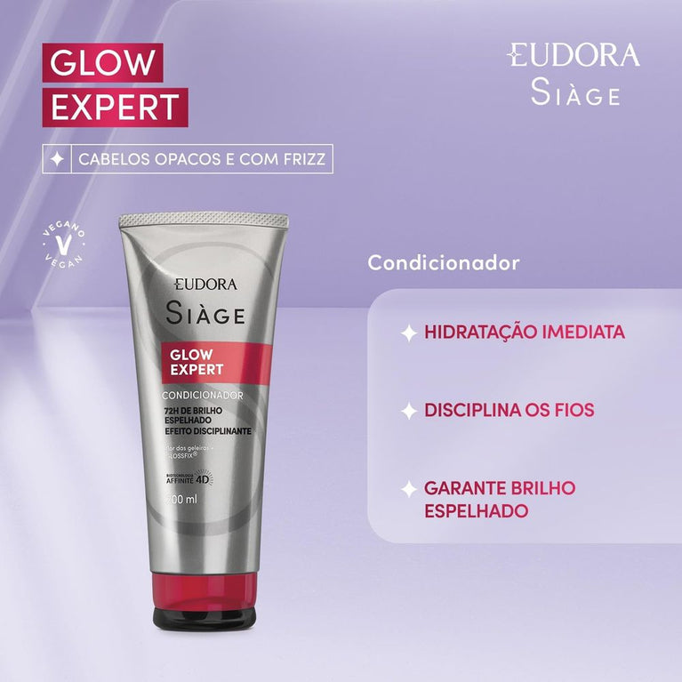 Eudora Siage Condicionador Glow Expert 200ML VALIDADE 11/2026