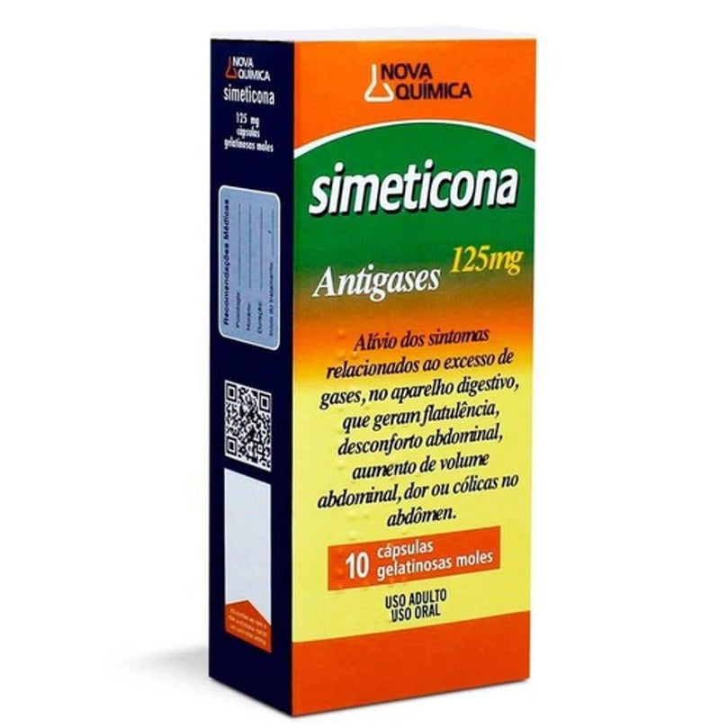 Simeticona 125Mg - 10 Cápsulas - Drogaria Poupa Centro