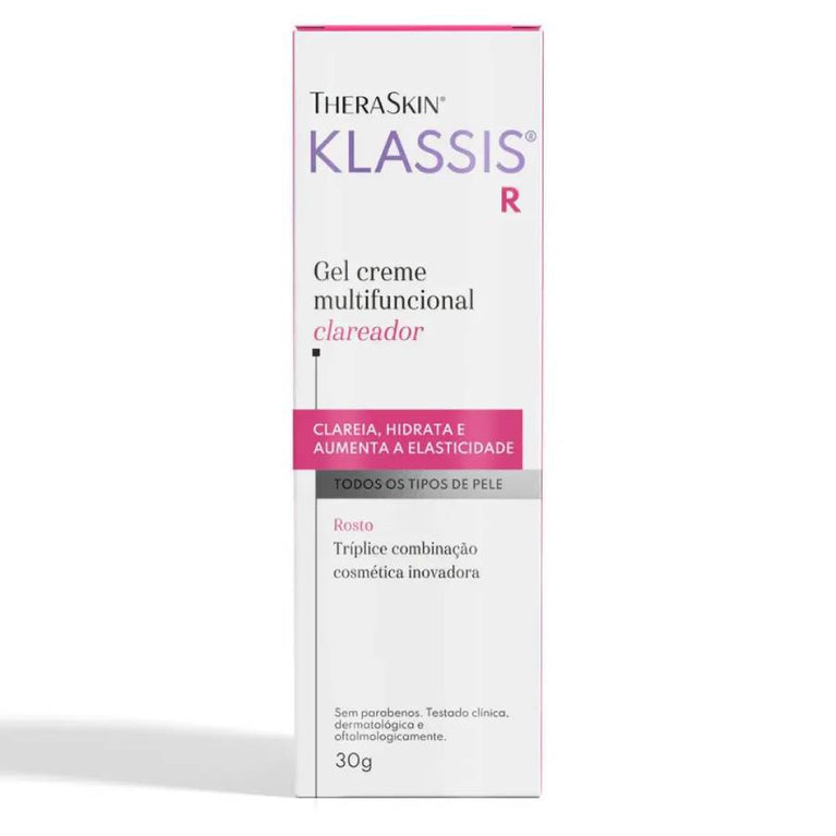 Gel Creme Facial Multifuncional Theraskin Klassis R Clareador 30g