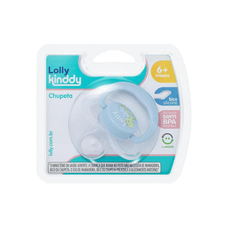 Chupeta Lolly Color Silicone Azul Tam 2