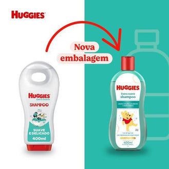 Shampoo para Cabelos Huggies Extra Suave 400ml - Drogaria Poupa Centro