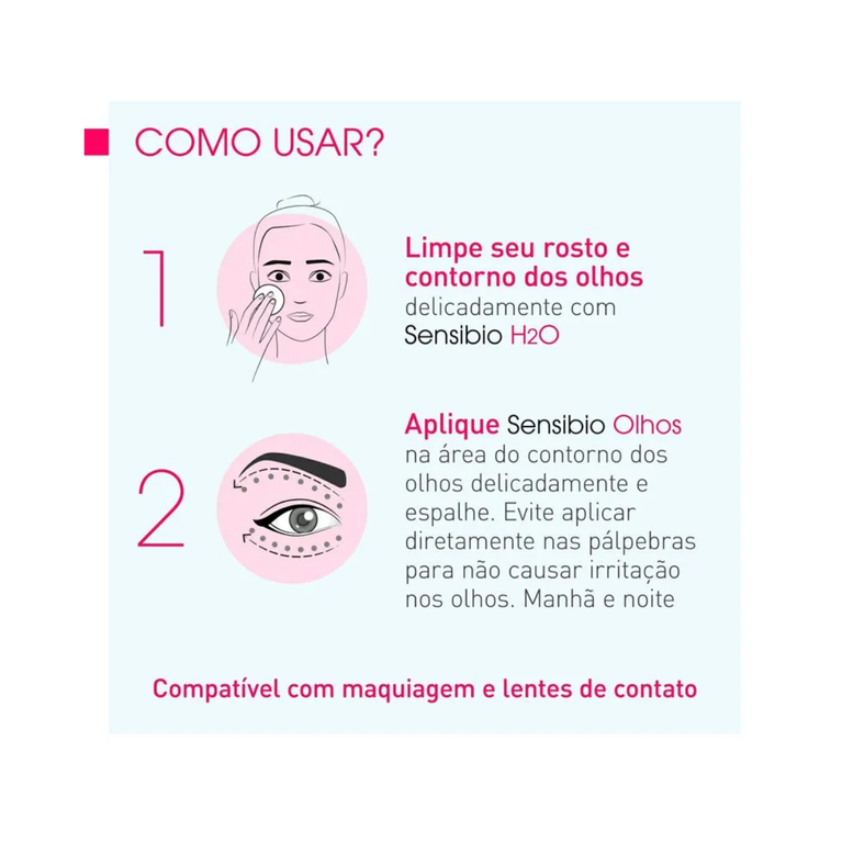 Creme Sensibio Eye+ 15ml Bioderma