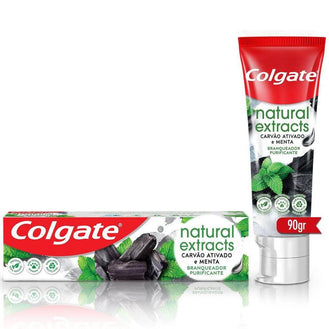Creme Dental Colgate Natural Extracts Carvão Ativado 90g - Drogaria Poupa Centro