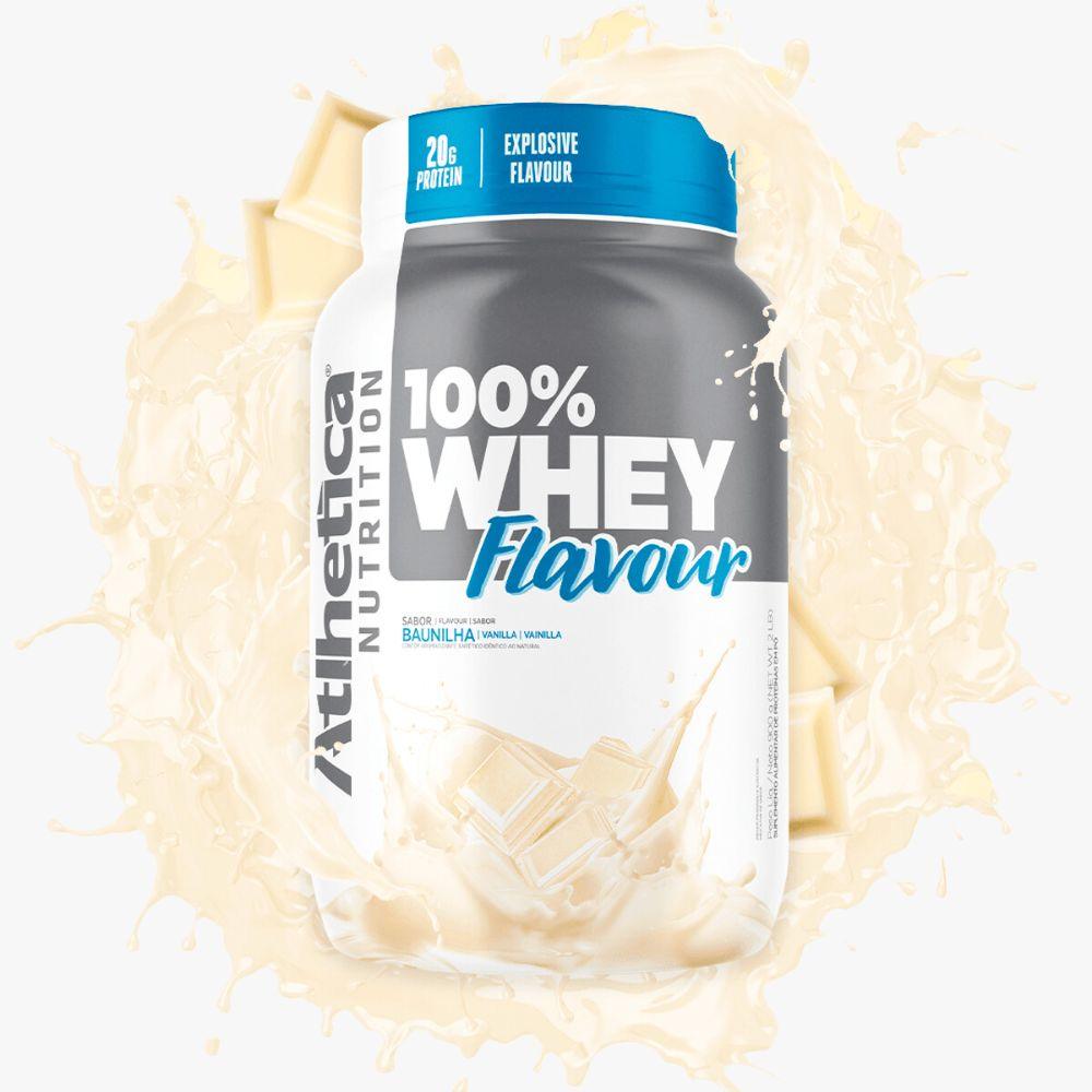 Whey 100% Pote Flavour Baunilha 900g - Atlhetica