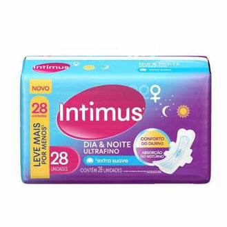 Absorvente Intimus Dia e Noite Extra Suave Abas 28 unidades - Drogaria Poupa Centro