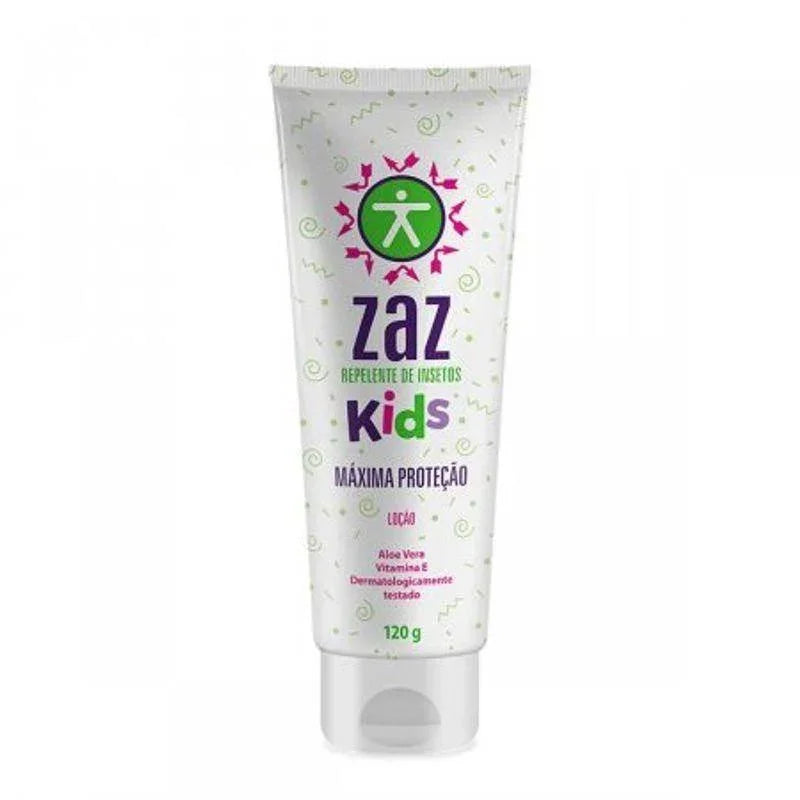 Repelente de Inseto Infantil Zaz Kids com DEET Loção 120g - Drogaria Poupa Centro
