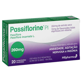 Passiflorine Pi 260Mg - 20 Comprimidos - Drogaria Poupa Centro