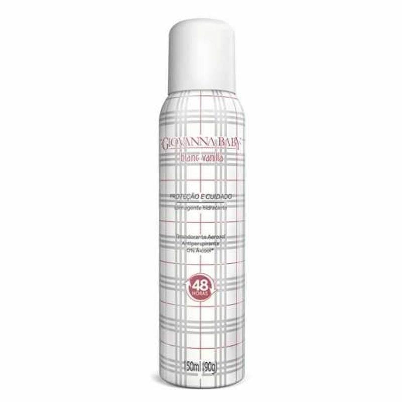 Desodorante Giovanna Baby Aerosol Blanc Vanilla 150ml - Drogaria Poupa Centro