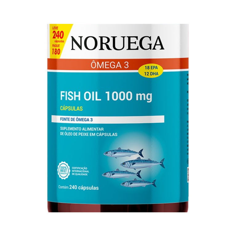 Omega 3 1000Mg Noruega Leve 240 Capsulas Pague 180 Sidney Ol