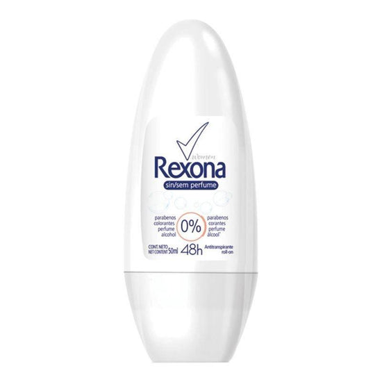 Desodorante Roll On Rexona sem Perfume com 50 ml - Drogaria Poupa Centro