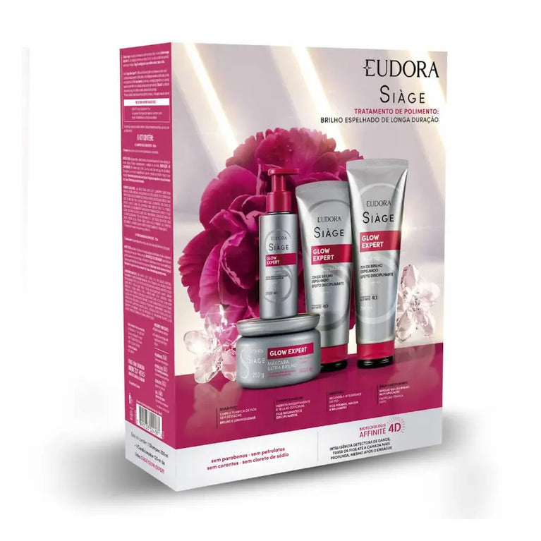 Kit Siàge Eudora Glow Expert Shampoo 250ml + Condicionador 125ml