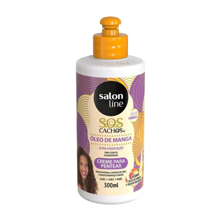 Creme para Pentear Sos Cachos Óleo de Manga Salon Line 300ml