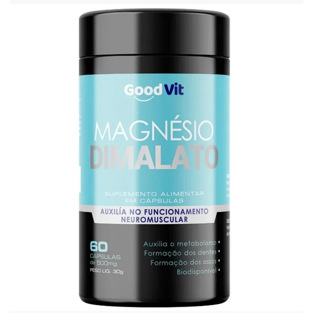 Good Vit Magnésio Dimalato 260Mg 60 Caps - Drogaria Poupa Centro