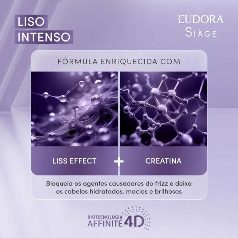 Condicionador Eudora Siage  Liso Intenso 200Ml