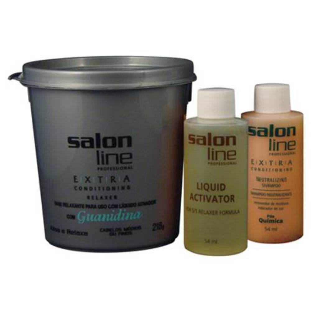 Salon Line Alisante Kit 218G Guanidina Extra Conditioning Regular - Drogaria Poupa Centro