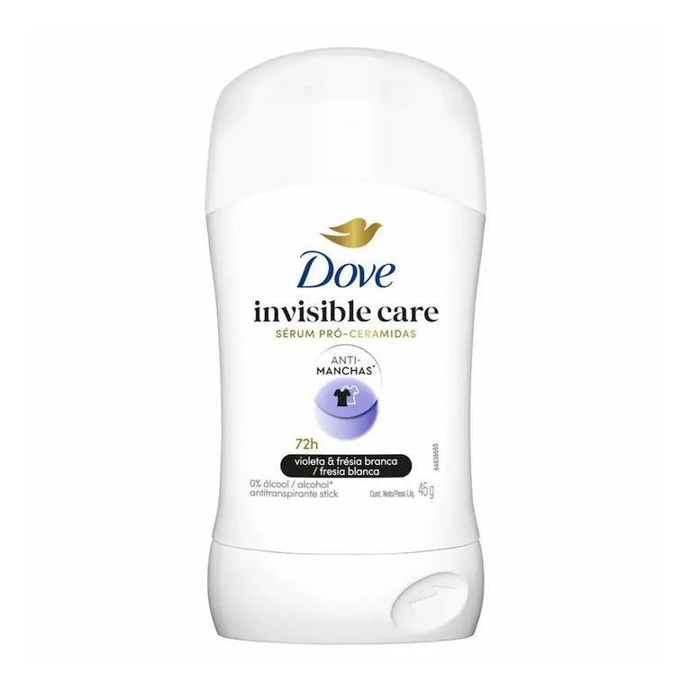 Desodorante Antitranspirante Stick Dove Invisible Dry 72h 45g