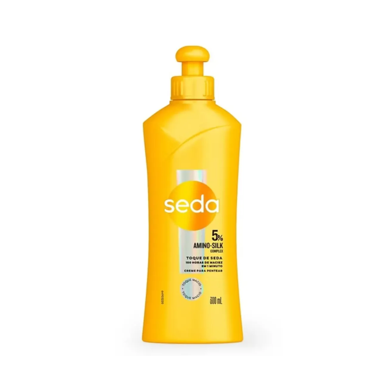 Kit Seda Toque De Seda Shampoo Condicionador Máscara Creme