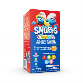 Suplemento Infantil Os Smurfs Vitaminas Solução Oral 120ml
