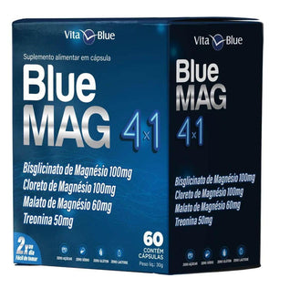 Blue Mag 4X1 60 Cápsulas Vita Blue - Drogaria Poupa Centro