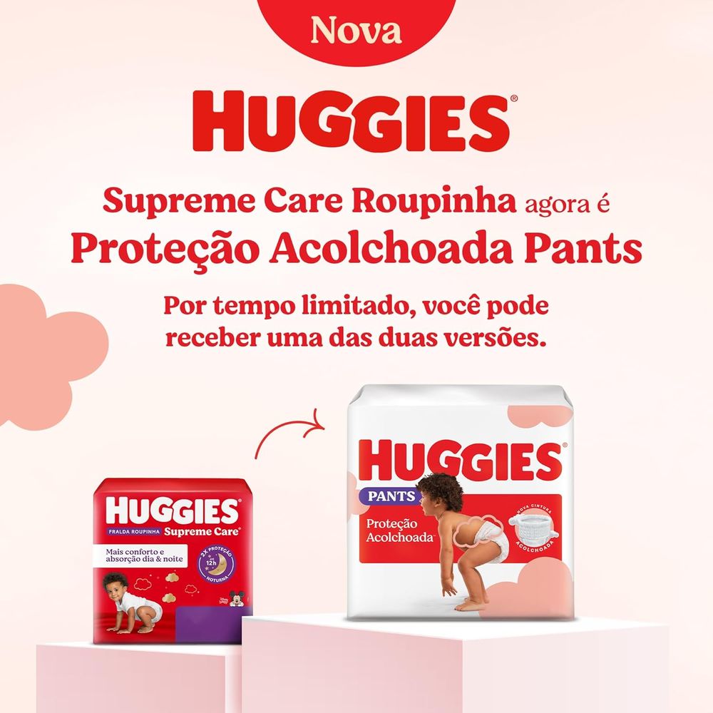 Fralda Huggies Supreme Care Roupinha M - 36 fraldas