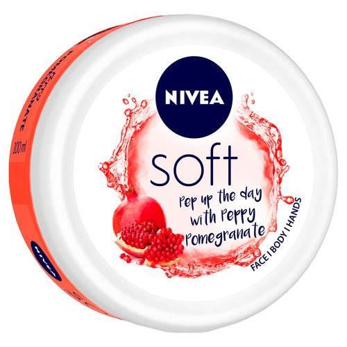 Hidratante Nivea Soft En Pote De 100ml/98g Romã - Drogaria Poupa Centro