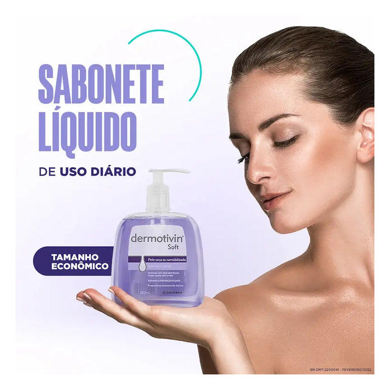 Sabonete Líquido Dermotivin Soft com 300ml