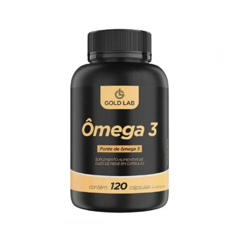 Ômega 3 Gold Lab 1400mg com 120 Cápsulas - Drogaria Poupa Centro