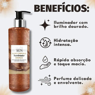 Glow Corporal Iluminador Muriel Skin Bronze 200ml