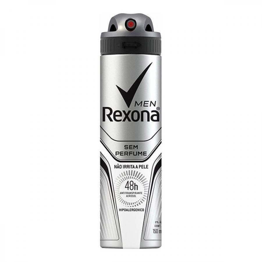 Desodorante Rexona Aerosol Masculino Sem Perfume 90g - Drogaria Poupa Centro