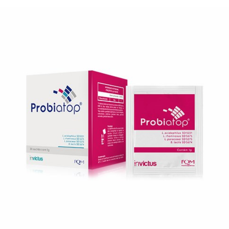 Suplemento Probiótico Probiatop - 30 Sachês com 1g