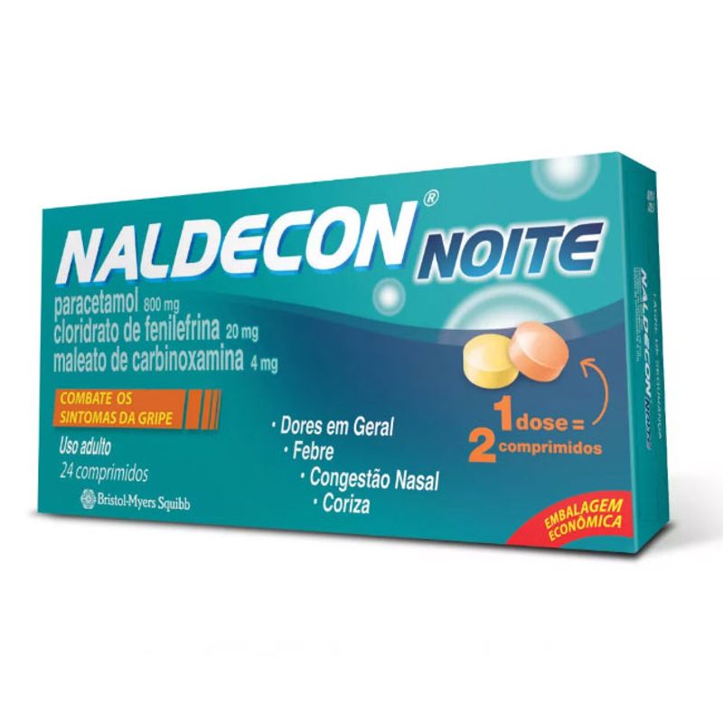 Naldecon Noite 24 Comprimidos