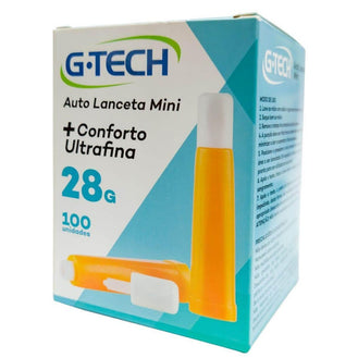 Auto Lanceta G-Tech 28G 100Unidades - Drogaria Poupa Centro