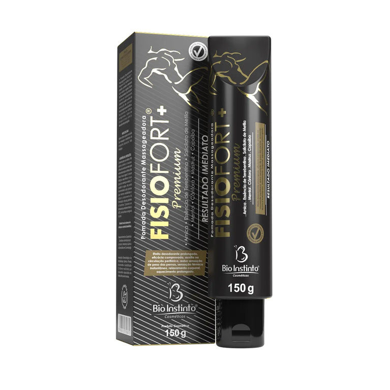 Pomada Desodorante Massageadora Fisiofort+ Premium Bio Instinto 150g