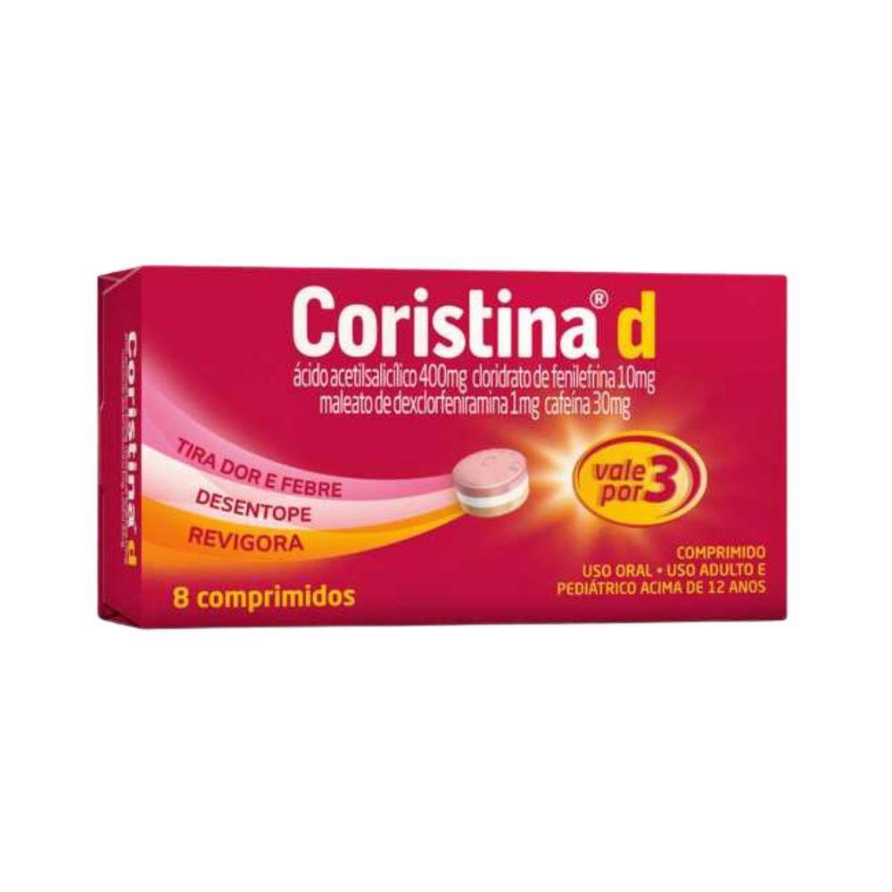 Coristina D Pro 8 Comprimidos - Drogaria Poupa Centro