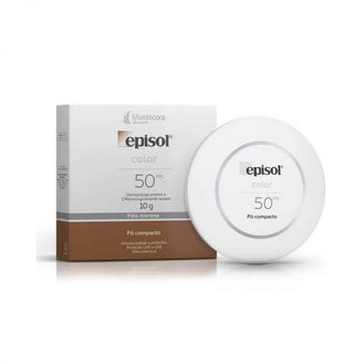 Pó Compacto Protetor Solar Episol Tom 3 Médio FPS50 10g - Drogaria Poupa Centro