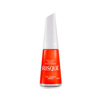 Esmalte Risque Cremoso Sol Laranja Anima