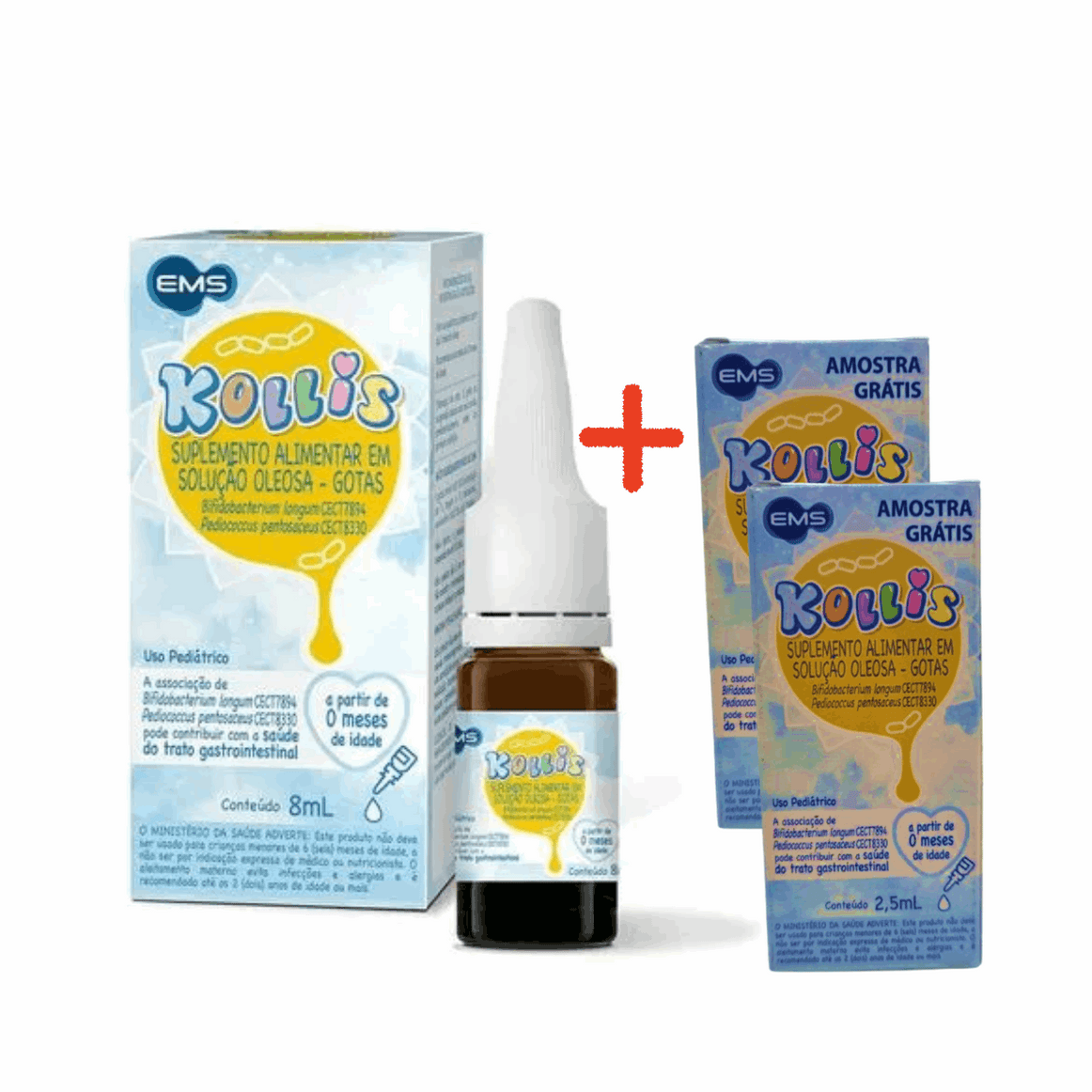 Kit Kollis frasco 8mL de solução oleosa + 5mL Brinde