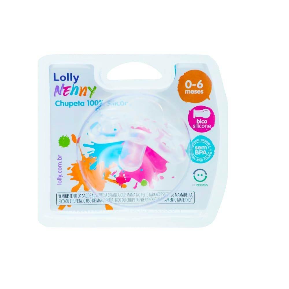 Chupeta Lolly Silicone Transparente - Drogaria Poupa Centro