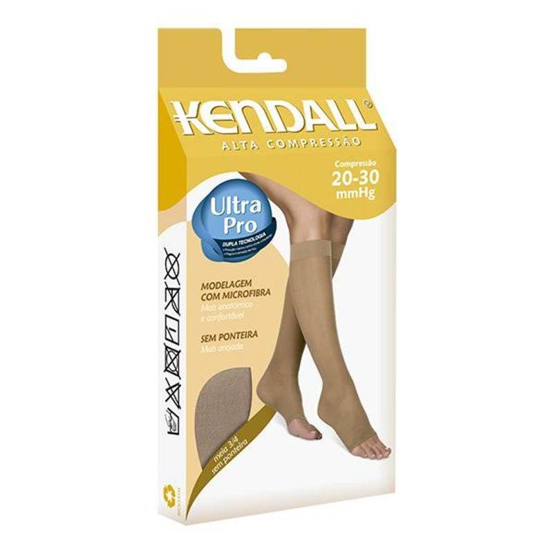 Meia Compressão Kendall 3/4 Sem Ponteira Alta Compressão G 20-30mmHg - Drogaria Poupa Centro