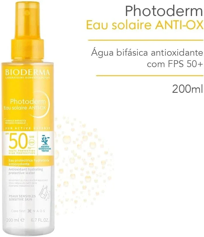 Bioderma Photoderm Eau Solaire Bronz FPS 30 200ml - Drogaria Poupa Centro