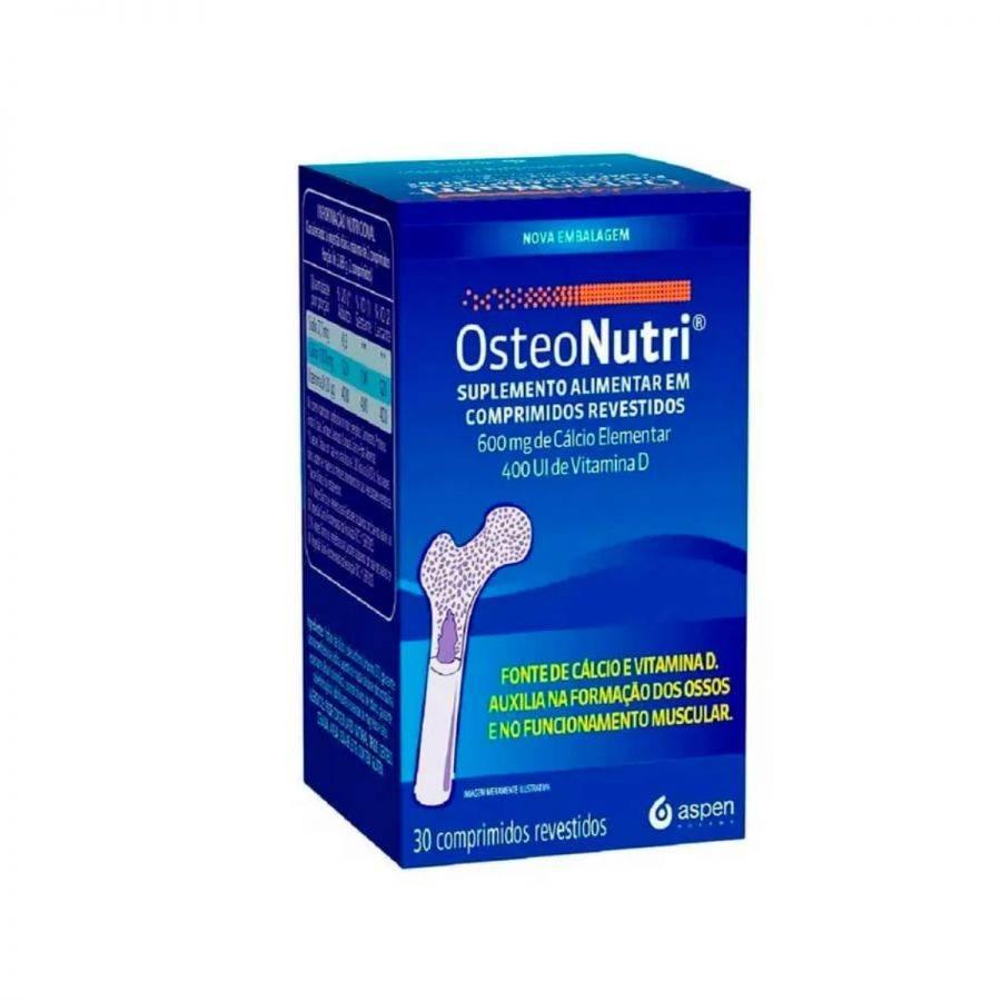Cálcio 600mg + Vitamina D 400UI Osteonutri Com 30 comprimidos - Drogaria Poupa Centro