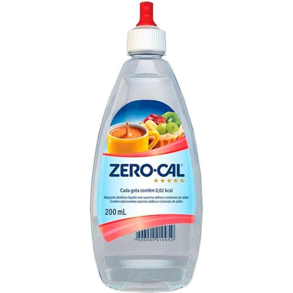 Adoçante Zero Cal Sacarina 200Ml - Drogaria Poupa Centro